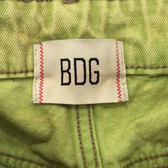 BDG High Rise Loose Baggy Lime Green Pants Size 24 NEW - Picture 7 of 9